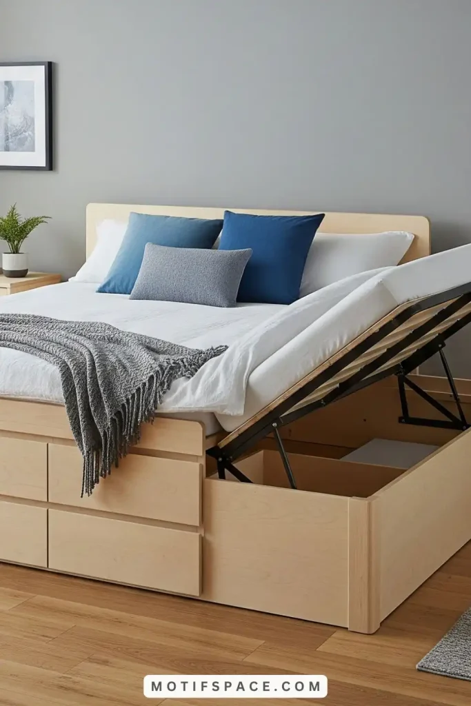 Bed with Integrated Storage