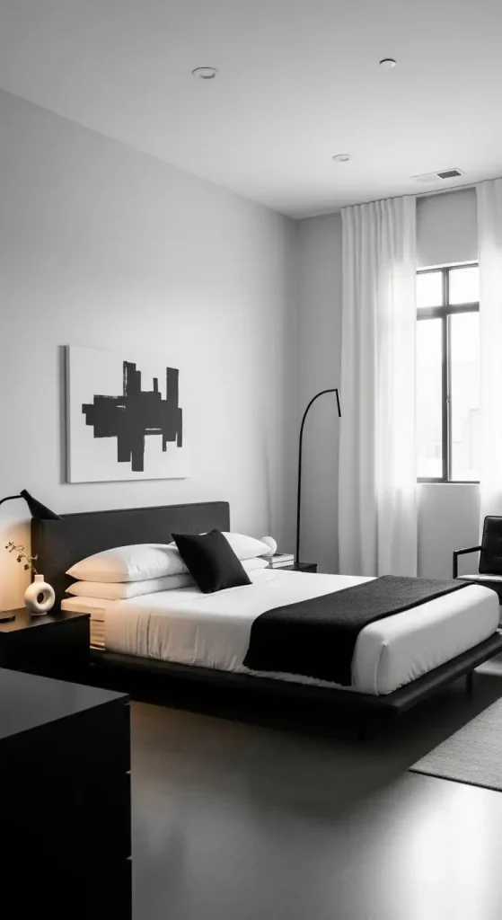 Modern Bedroom with a Minimalist Feel