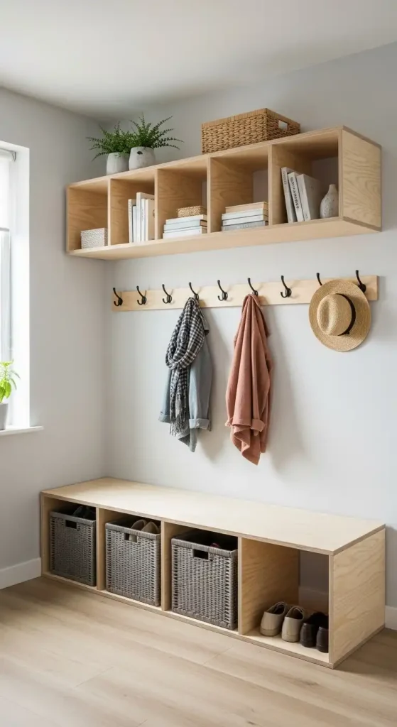 Simple Bench Ikea mudroom