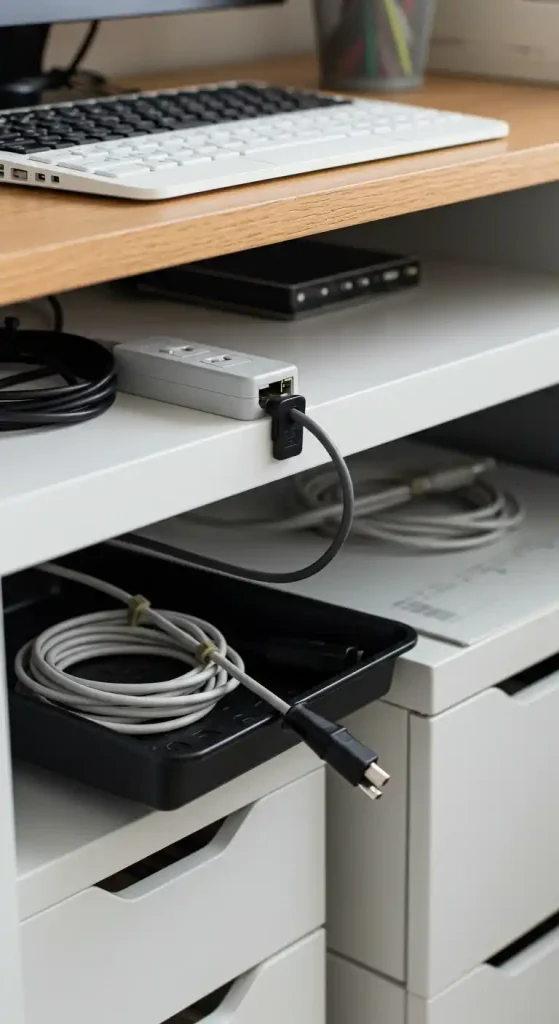home office cable management ideas