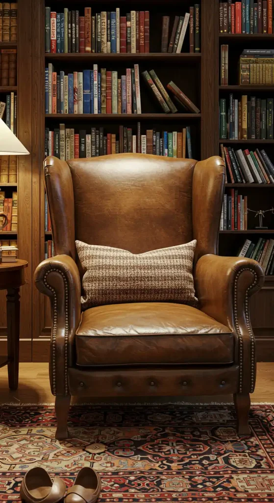 library armchair