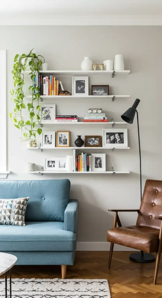 small living room shelves