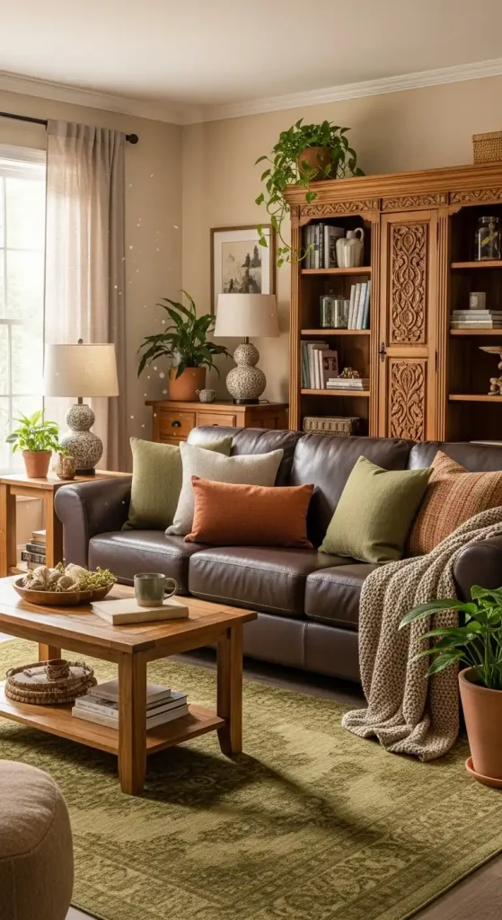 Dark Brown Couch Living Room Ideas Embrace Earthy Tones