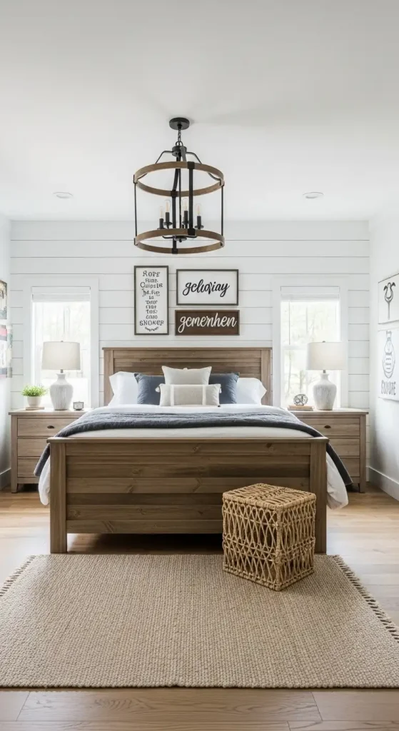 Rustic Farmhouse Master Bedroom Look