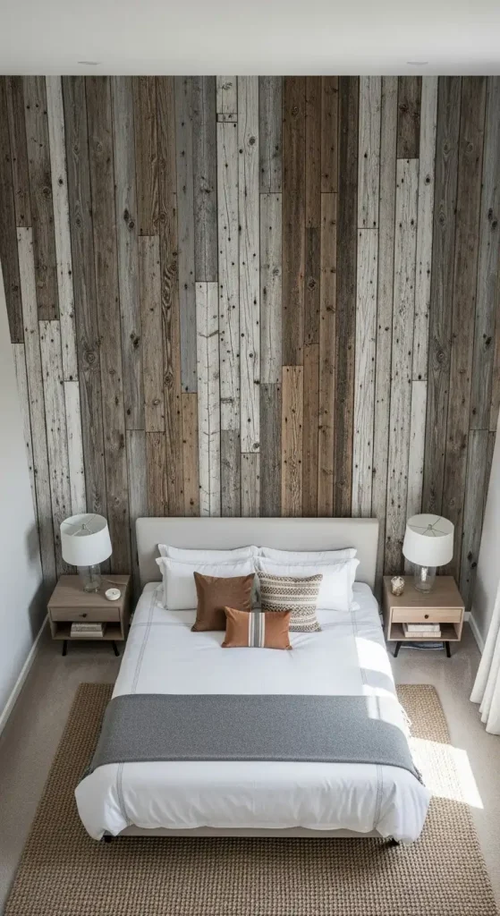 Rustic Wood Panel Illusion