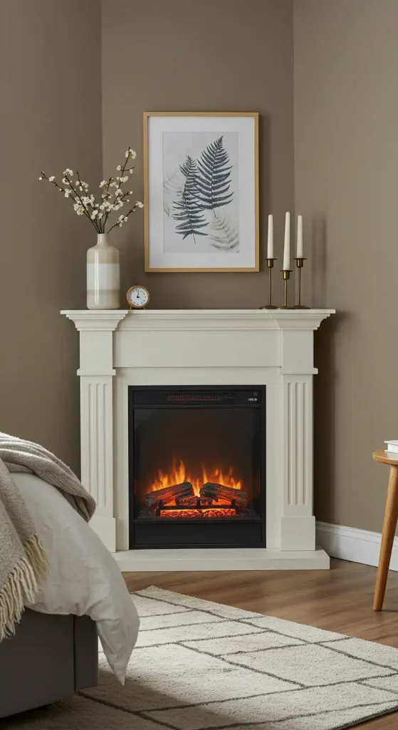 bedroom A Corner Fireplace