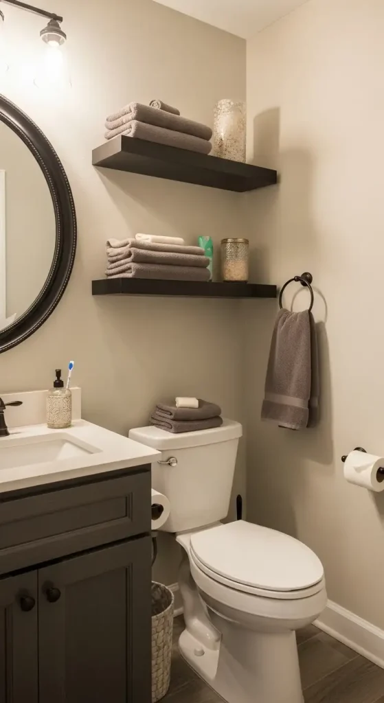 Floating Shelves for Accessible Storage