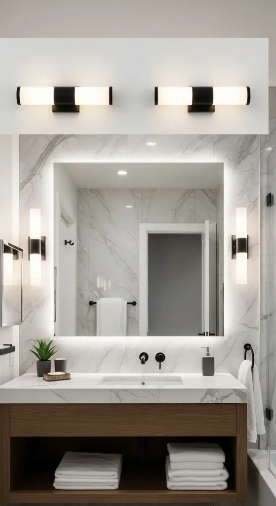 LED Lighting for Energy Efficiency in Bathroom