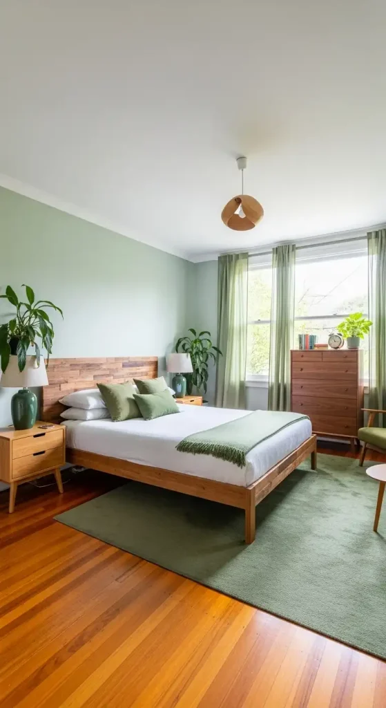 Pairing Green with Natural Wood Tones