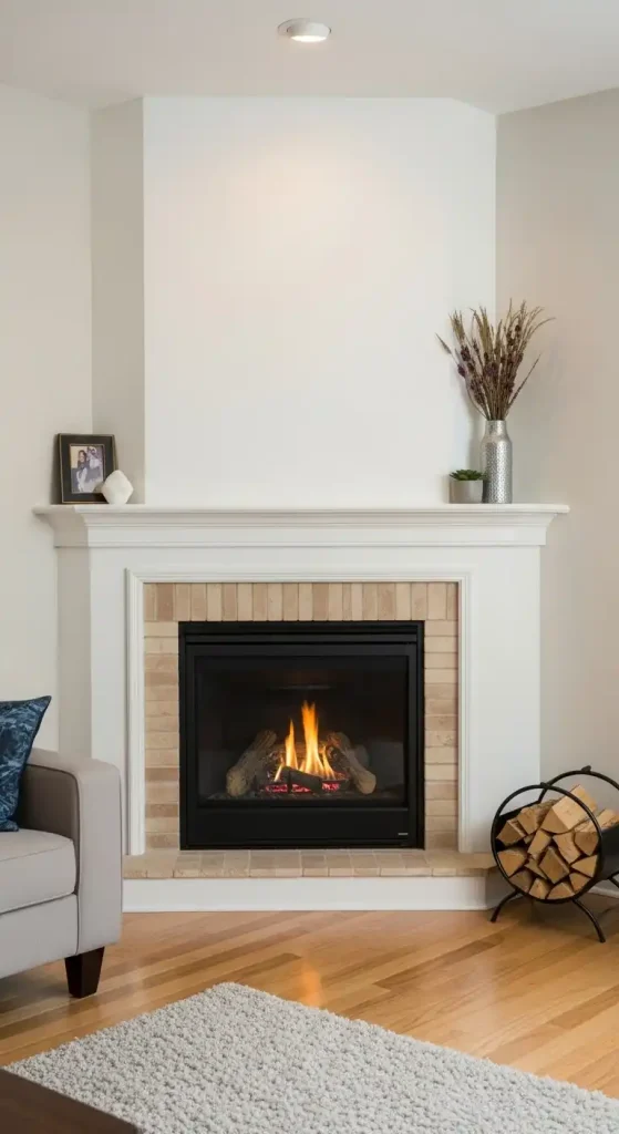 A Corner Fireplace