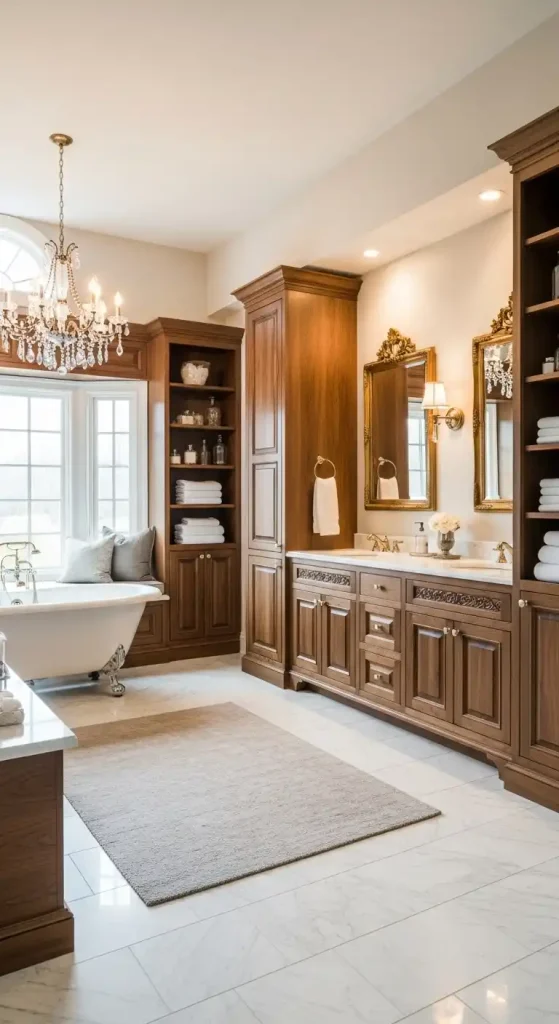  Custom Bathroom Storage Cabinets luxury bathroom