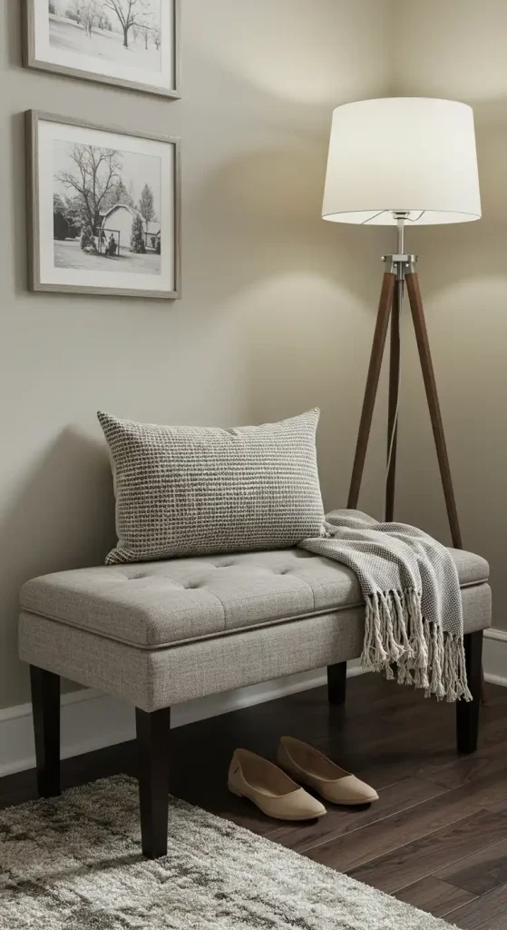  bedroom corner bench