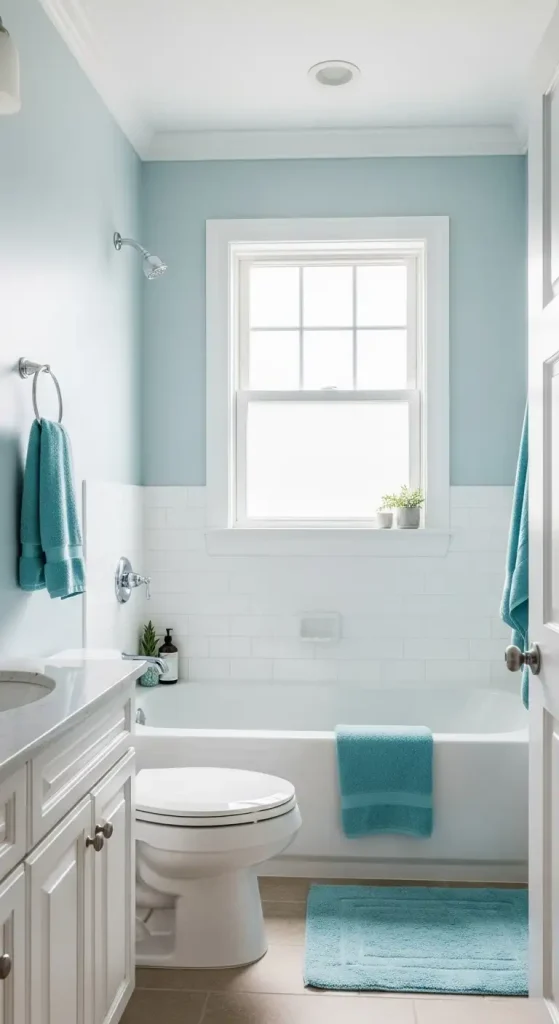 small Cohesive Bathroom Paint Palette