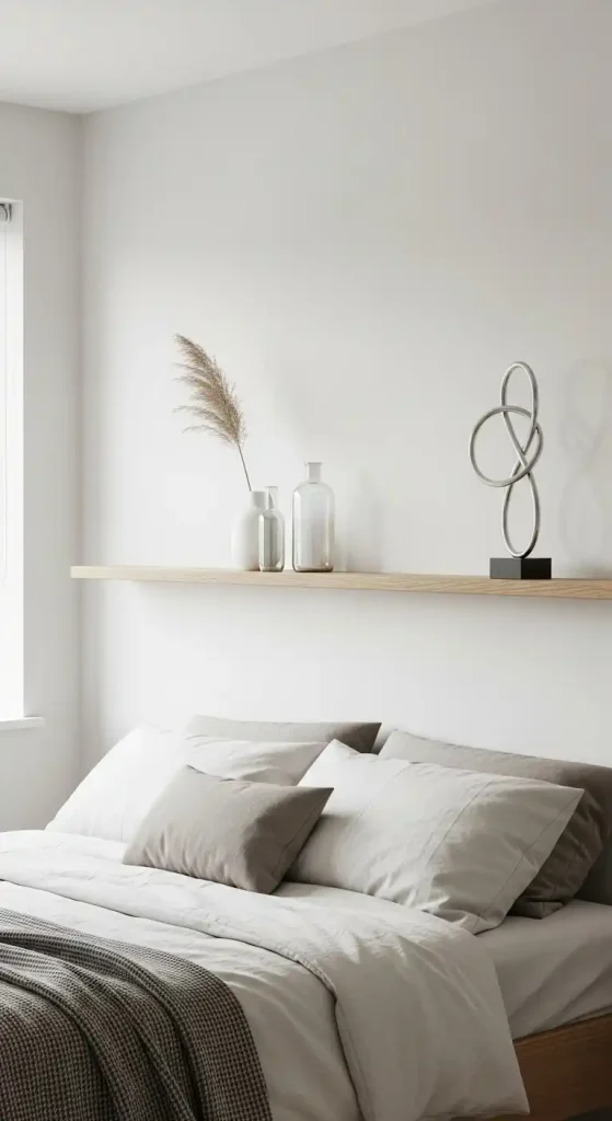 wall decor above bed Create an Open Feel