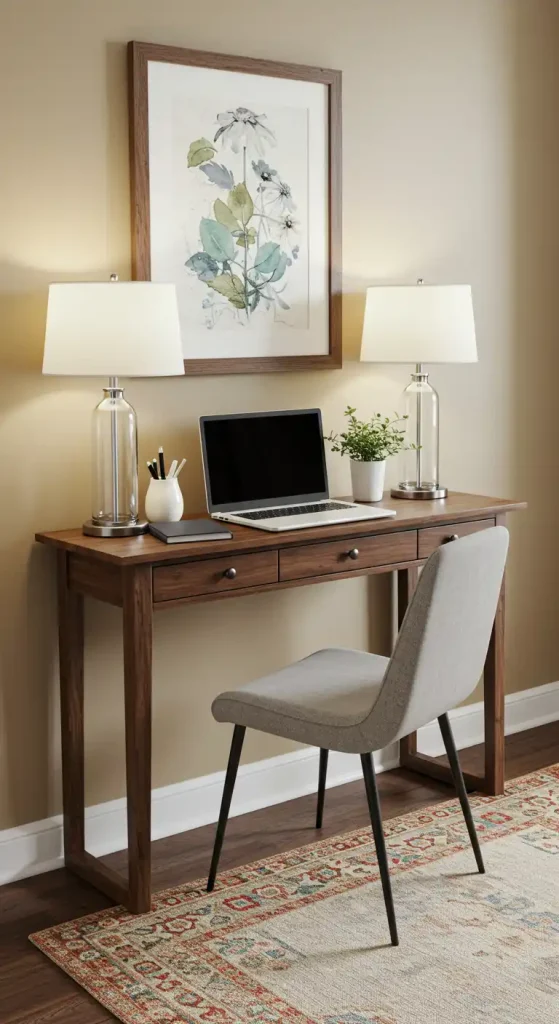 Console Table into a Compact Desk