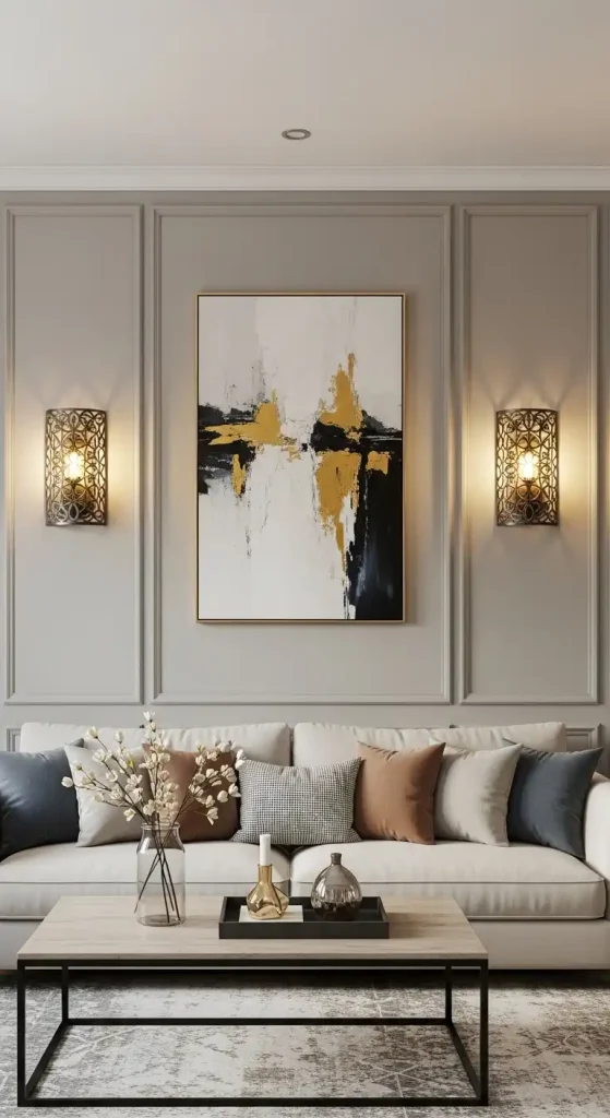 Frame Your Space with Light above couch