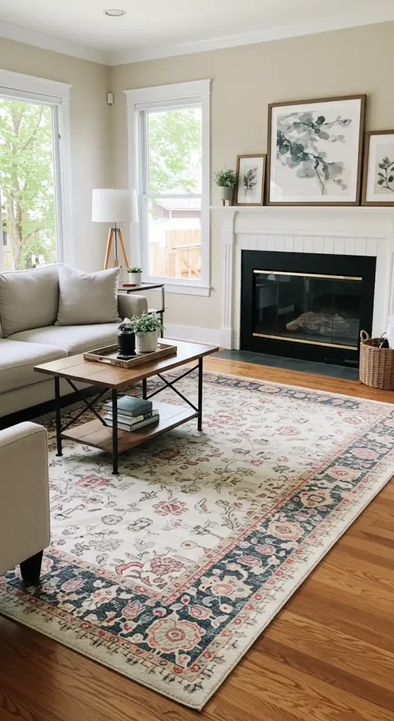small room living rug
