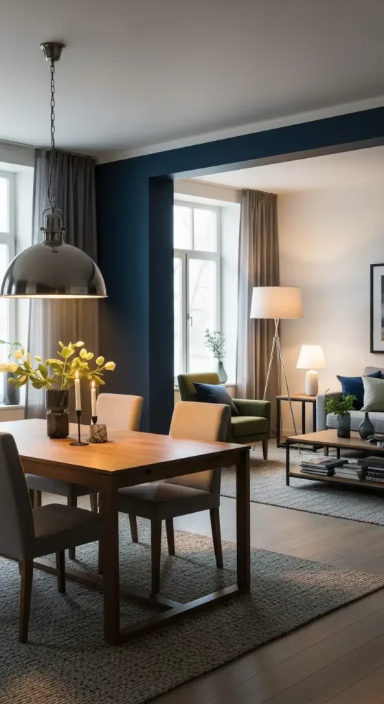 Living Room and Dining Room Combo lighting