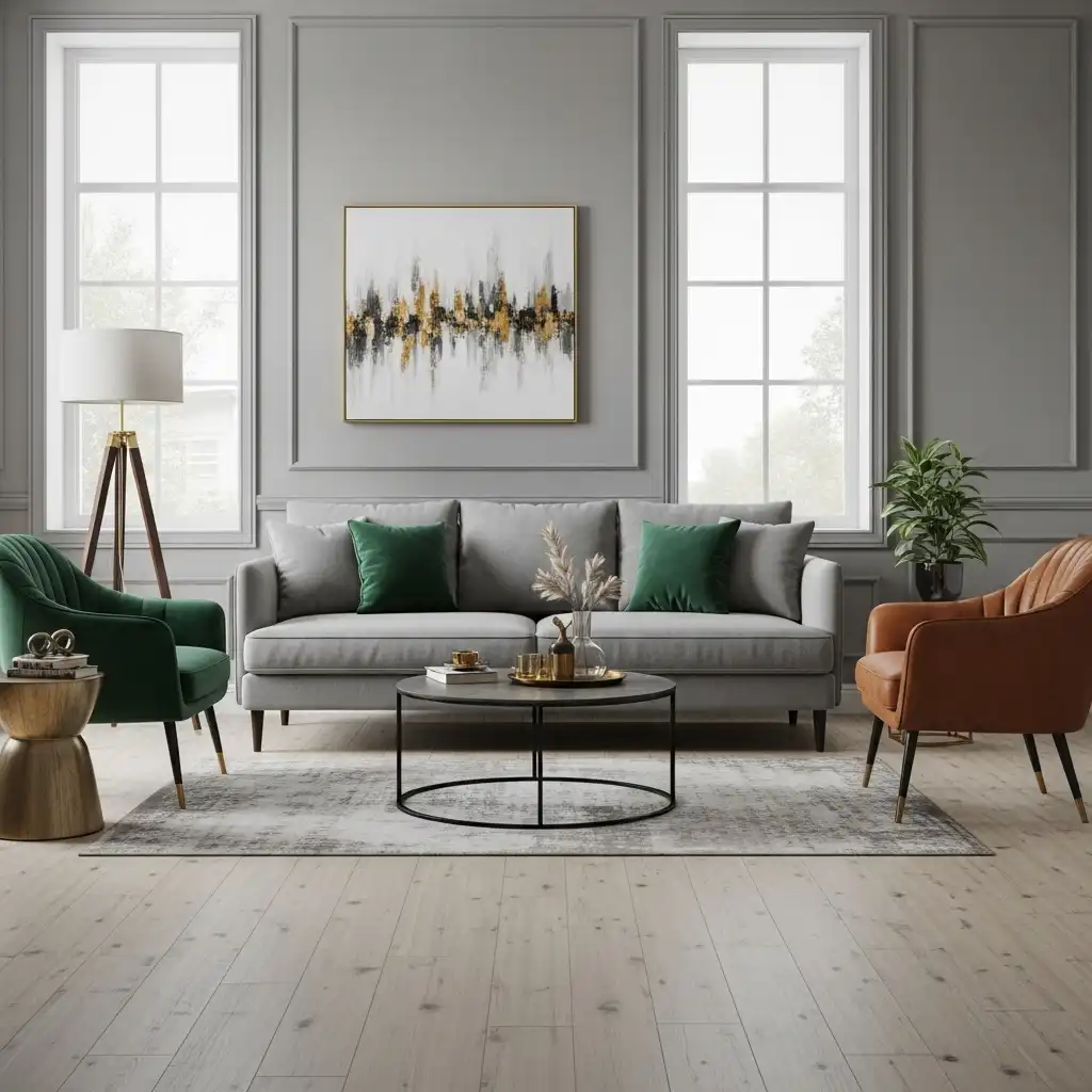 Accent Chairs in a Contrasting Color