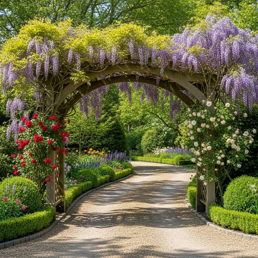 Arbor with Climbing Vines