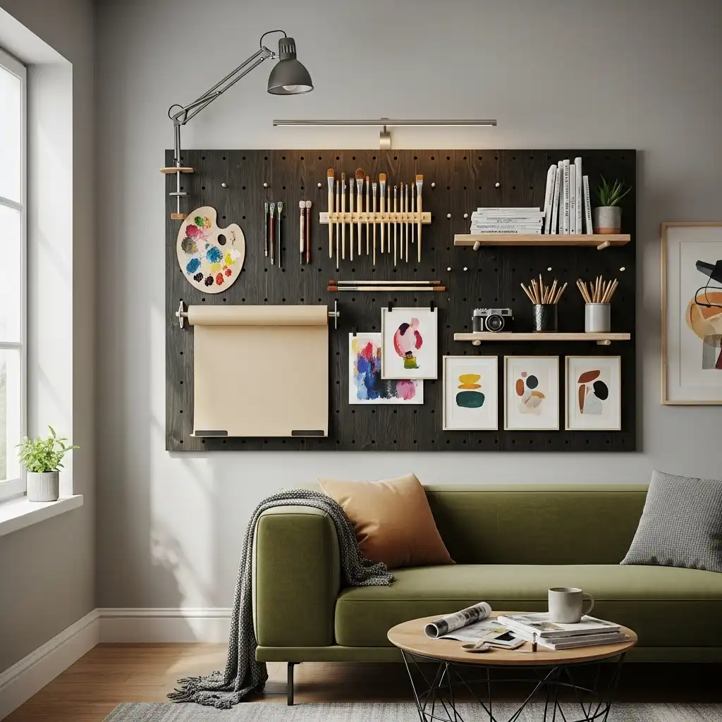 Artist's Studio Pegboard