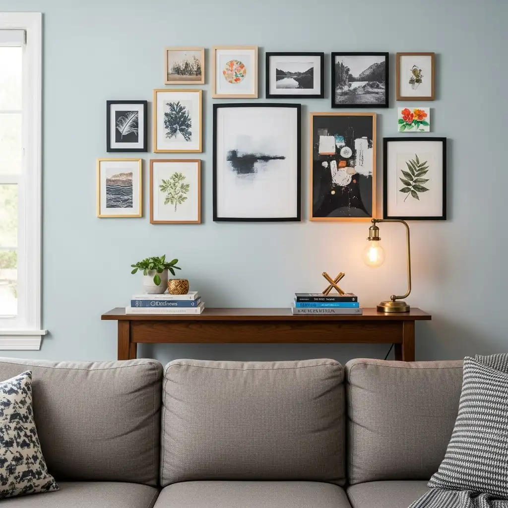 Behind Couch ideas Gallery Wall Above