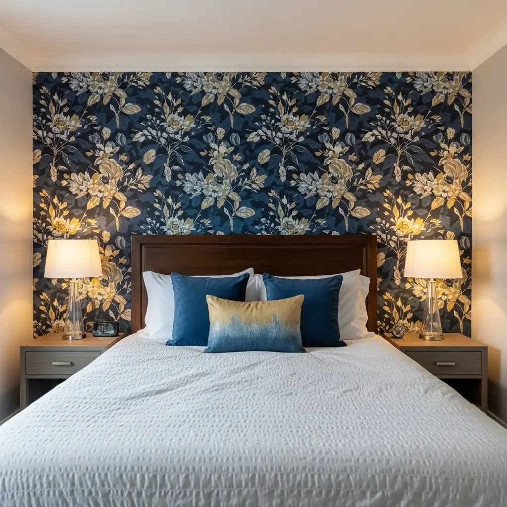 Behind the Headboard Accent Wall