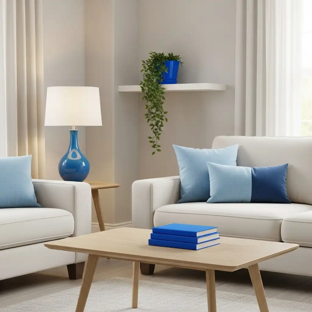 Blue as a Pop of Color