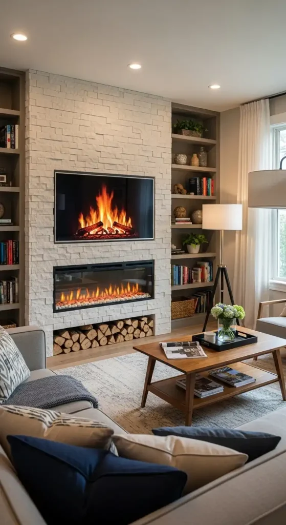 Built-In Electric Fireplace