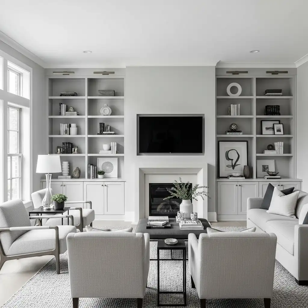 Built-in Shelves Look Custom and Expensive