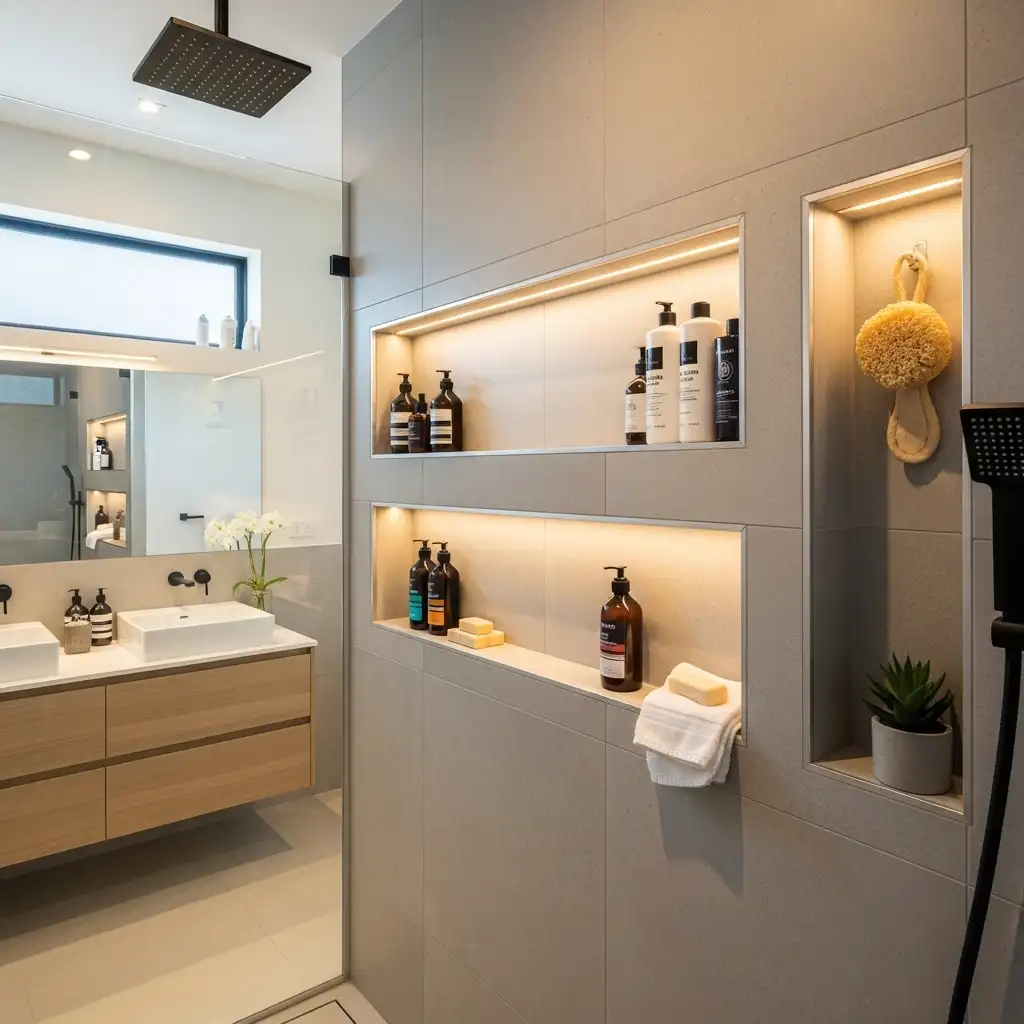 Built-in Shower Niches