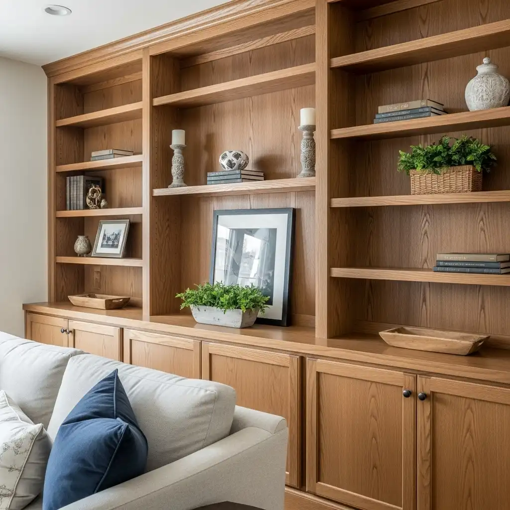 Built-ins Wood or MDF