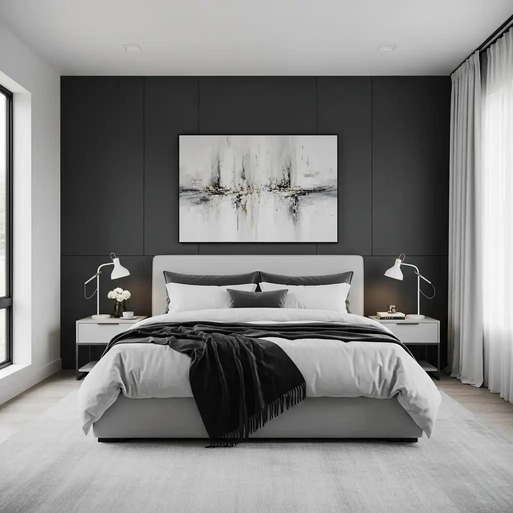 Charcoal Feature Wall