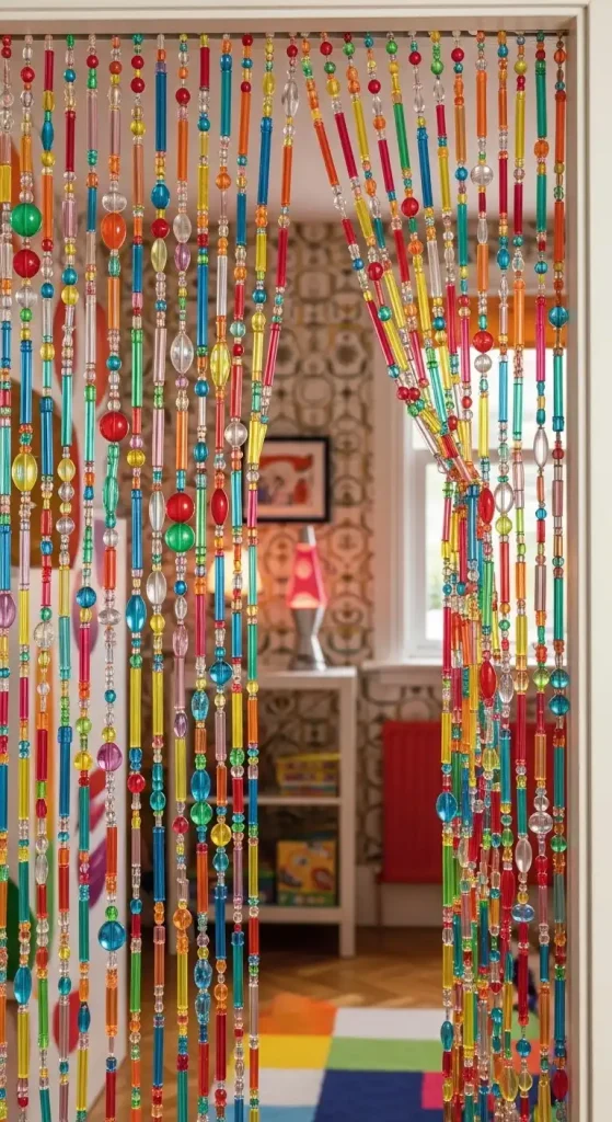 Colorful Plastic Beads for a Retro Vibe