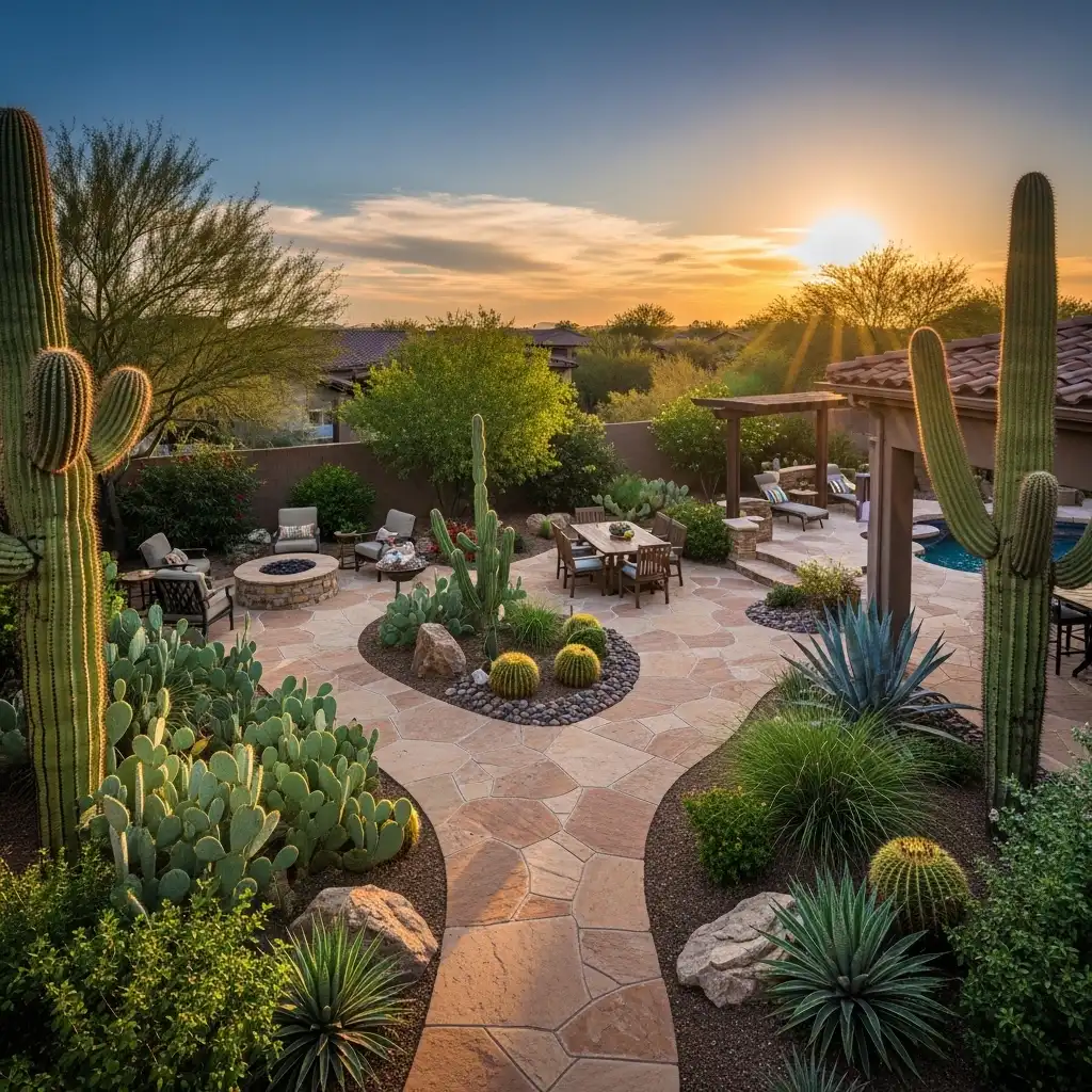 Concrete or Stone Pathway