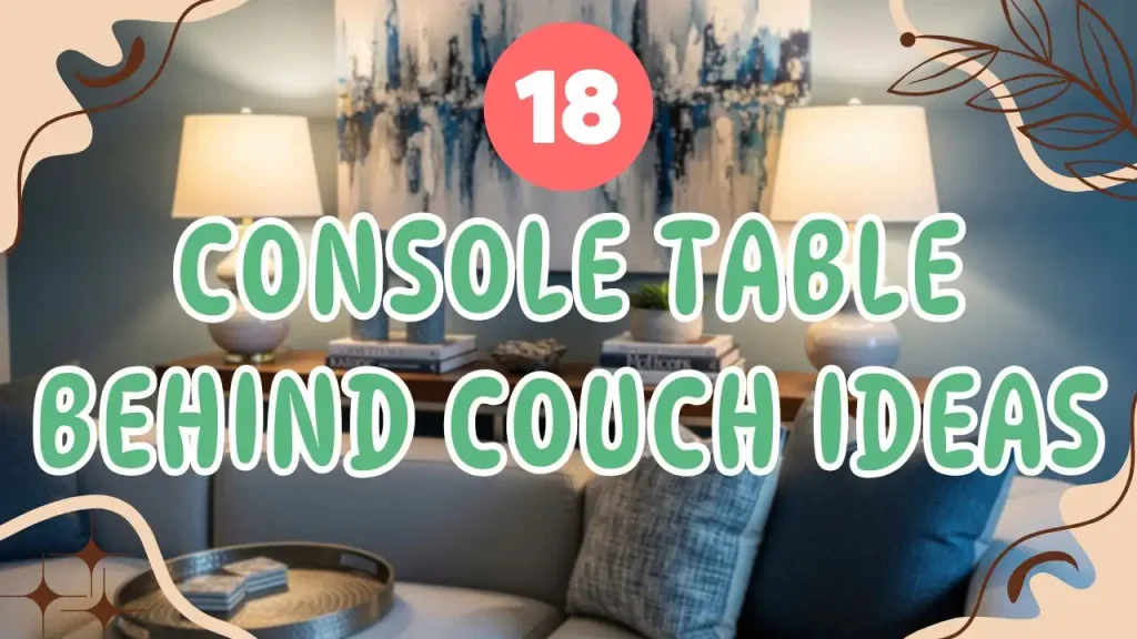 Console Table Behind Couch ideas