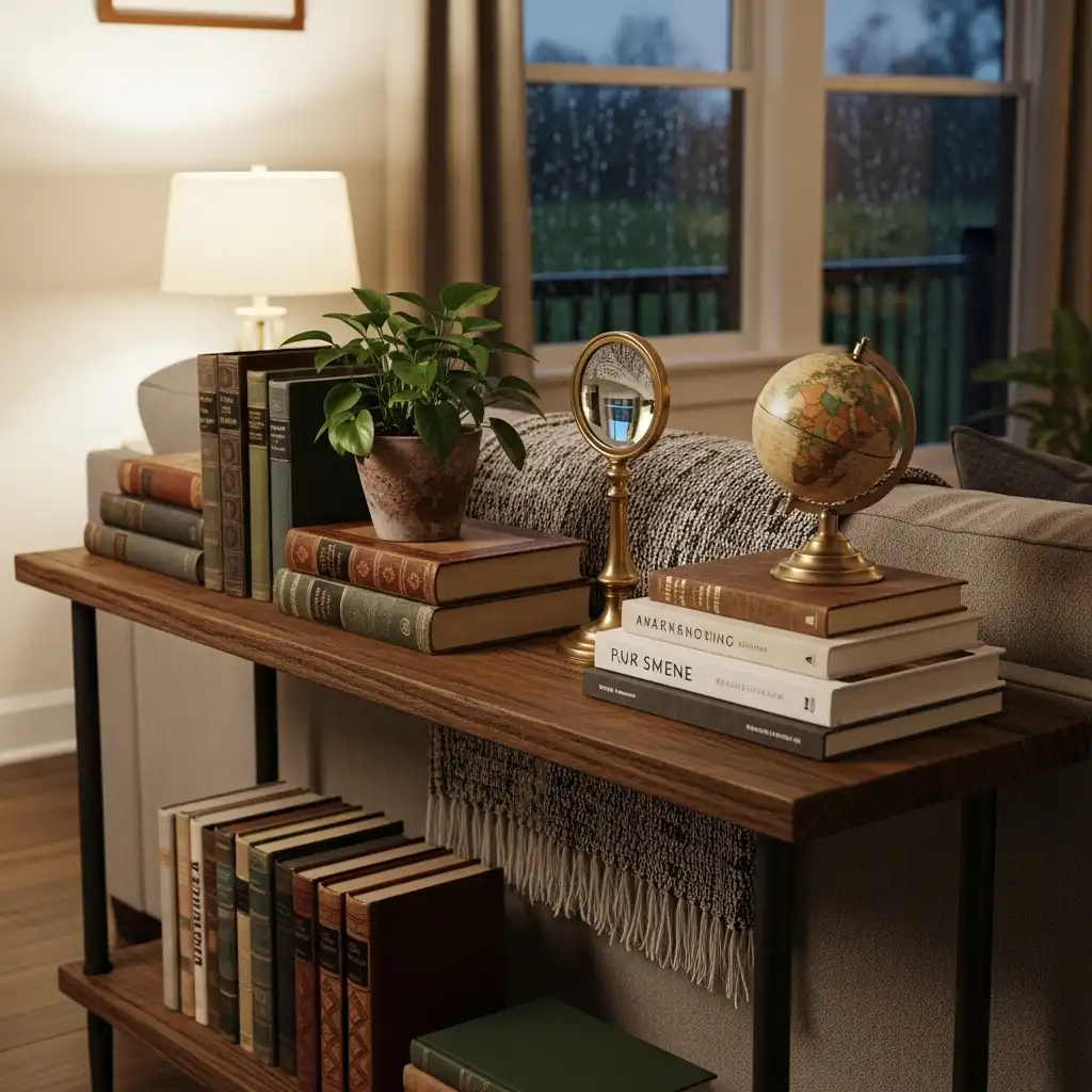 Console Table Behind Couch ideas Library Table