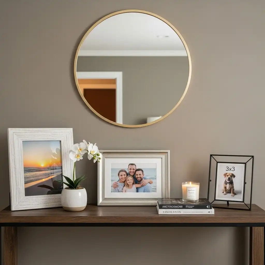 Console Table Personal Photos