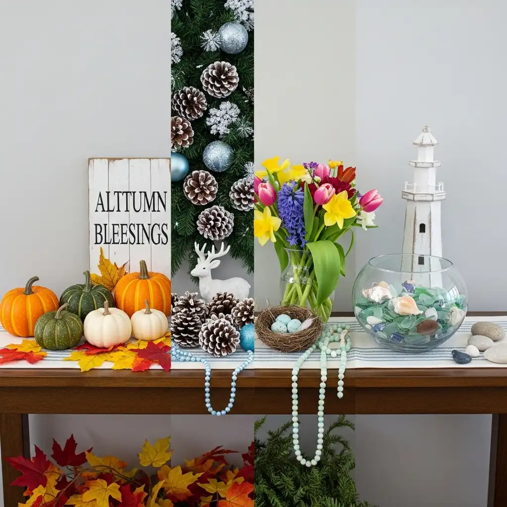 Console Table Seasonal Decor