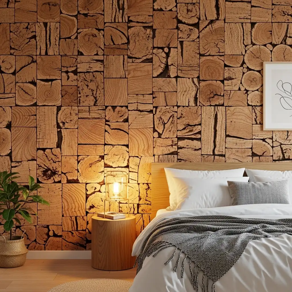 Cork or Wood Veneer wall