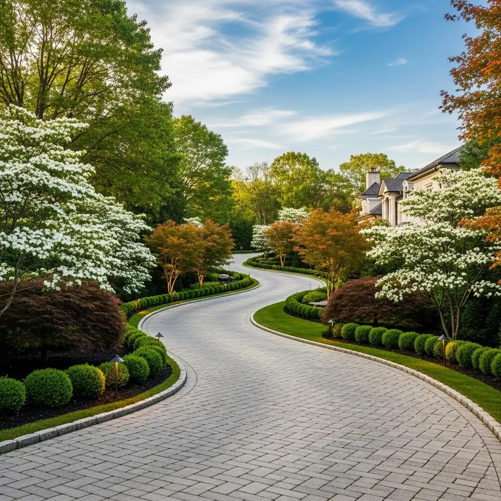 Curvy and Winding Driveway
