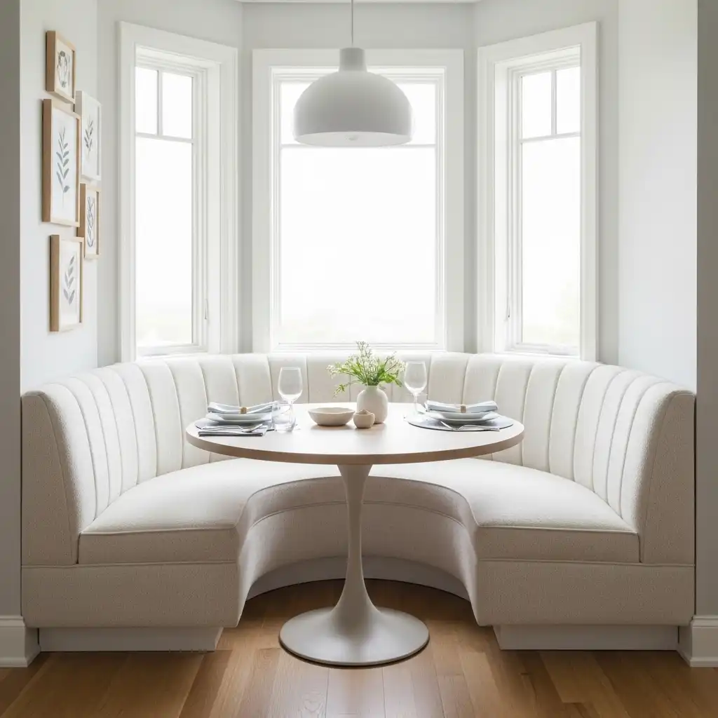 DIY Banquette Seating Curved Banquette