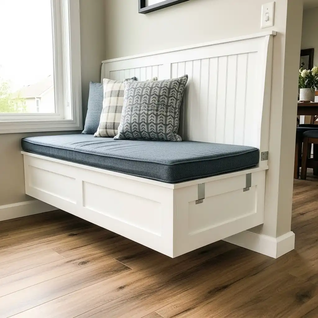 DIY Banquette Seating Modern Floating Look
