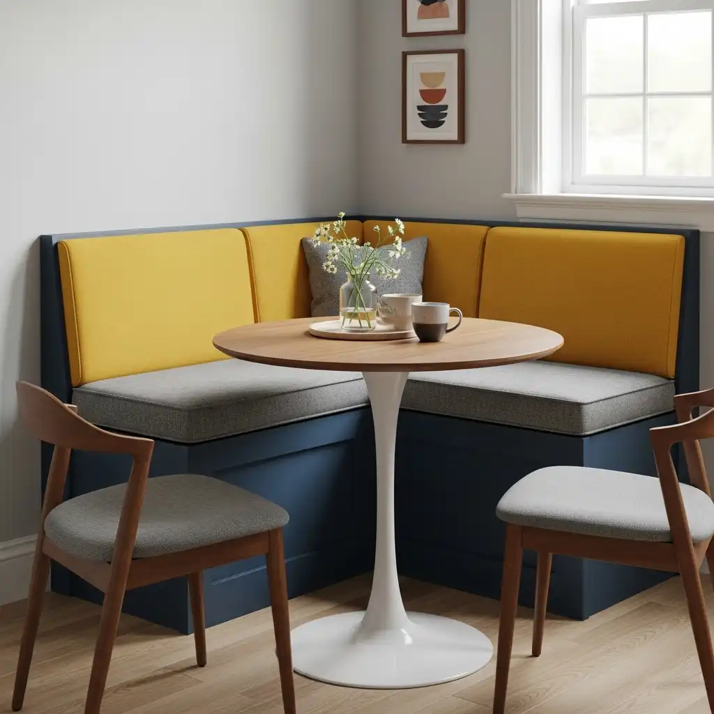 DIY Banquette Seating Two-Tone Look