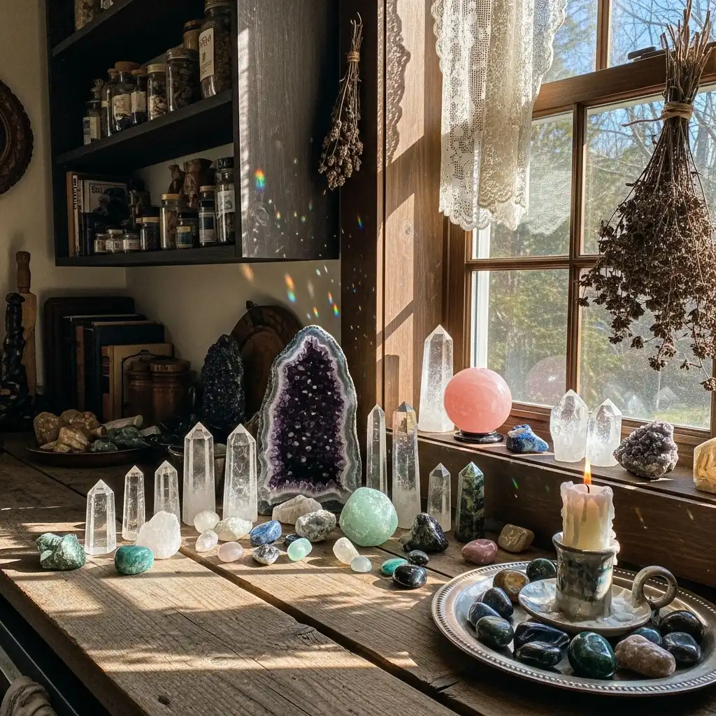 Display a Collection of Crystals