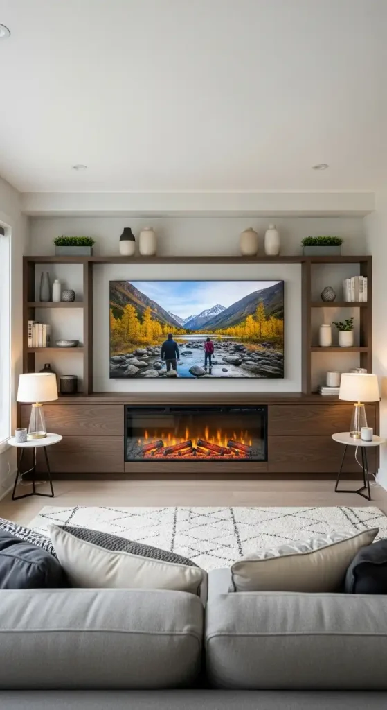 Electric Fireplace TV Stand