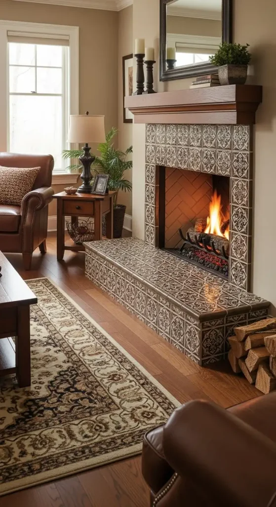 Fireplace Hearth Classic Tile Hearth