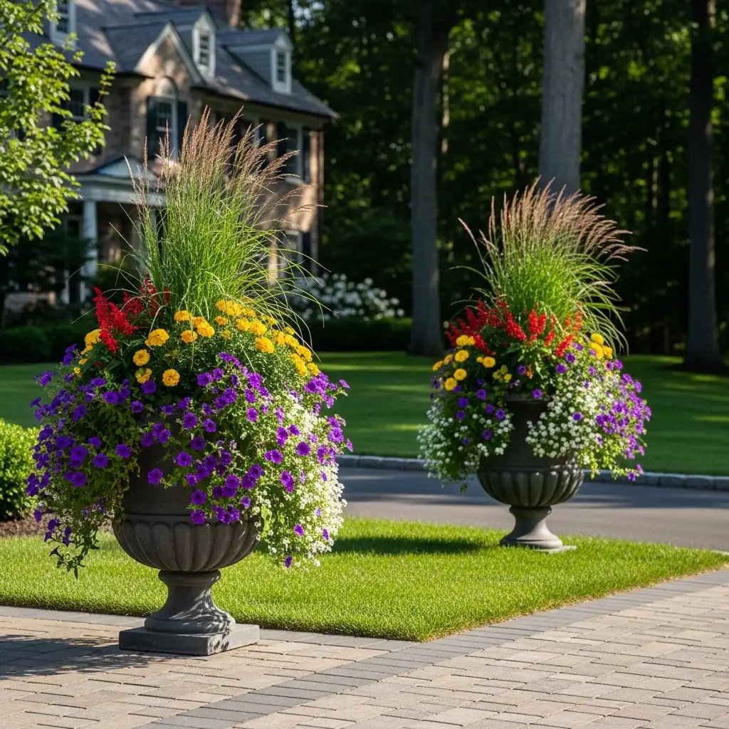 Flank the Entrance with Tall Planters