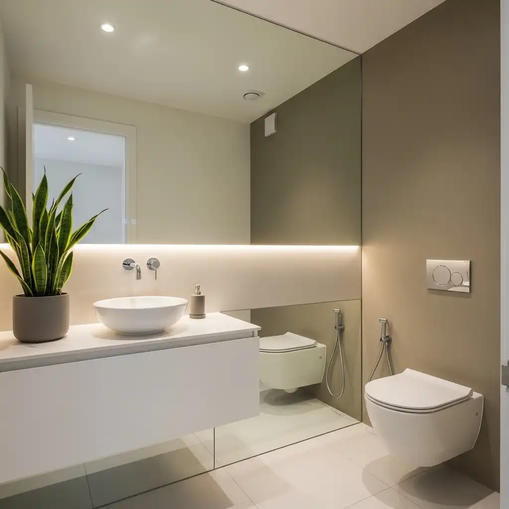 Floor-to-Ceiling Mirror Wall