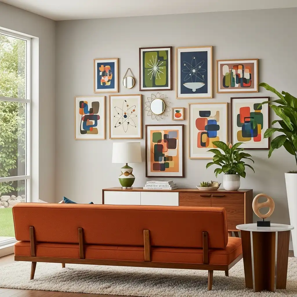 Gallery Wall with Abstract Art